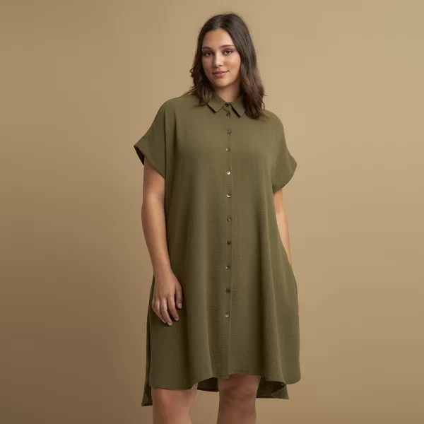 Σεμιζιέ φόρεμα κρεπ airwashed