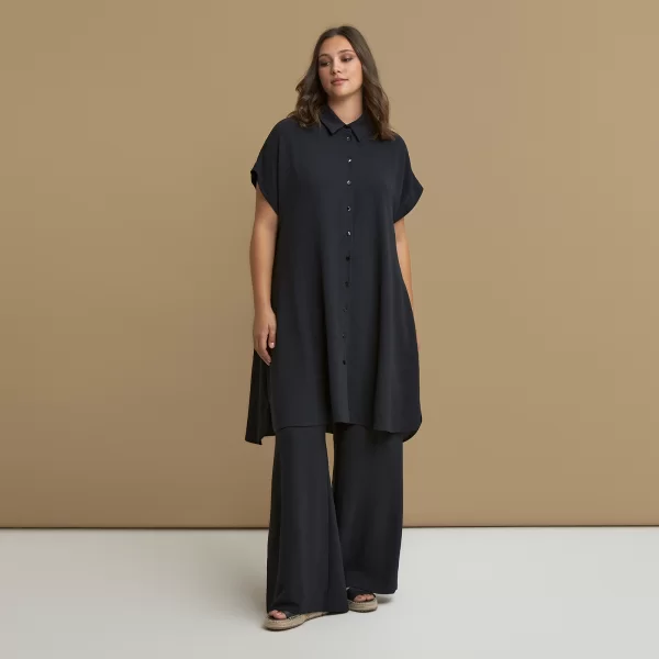 Σεμιζιέ φόρεμα κρεπ airwashed