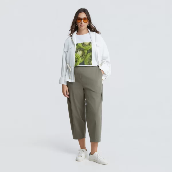 Παντελόνι carrot με ελαστική μέση