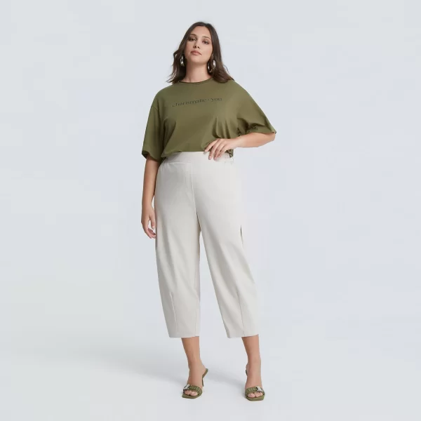 Παντελόνι carrot με ελαστική μέση