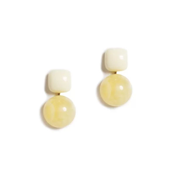 Σκουλαρίκια με bold διπλές πέτρες