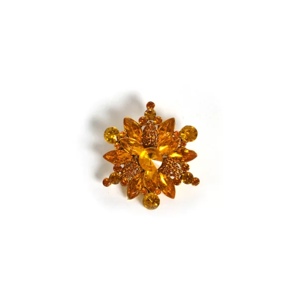 Καρφίτσα λουλούδι με strass