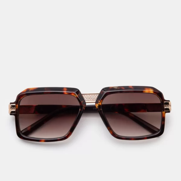 Γυαλία Ηλιού Square Style - Animal Print-Μπεζ