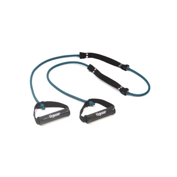 Tiguar Tiguar Double Marine Λάστιχο Γυμναστικής Σωληνωτό Μέτριο με Λαβές Μπλε