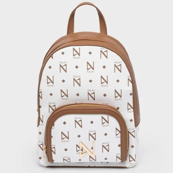 Nolah NOLAH ΓΥΝΑΙΚΕΙΑ ΤΣΑΝΤΑ MILO WHITE/BROWN