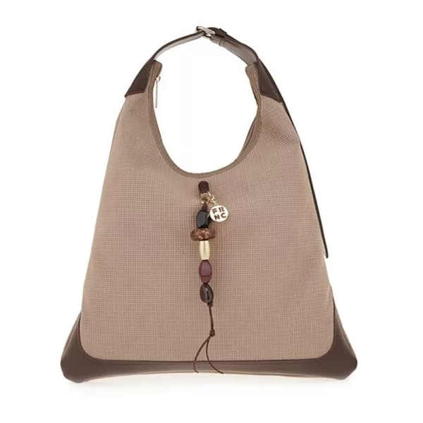 Frnc FRNC ΓΥΝΑΙΚΕΙΑ ΤΣΑΝΤΑ ECO NUBUCK TRECCIA ΕΛΛΗΝΙΚΗ 5557 ΜΠΕΖ