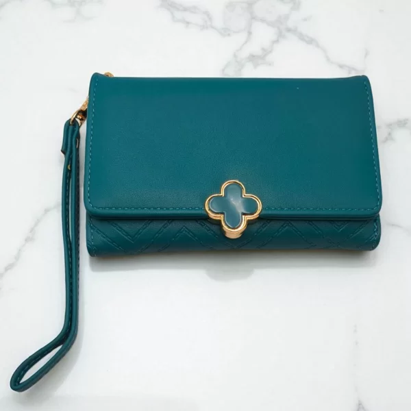 DARK HORSE S.L. ΓΥΝΑΙΚΕΙΟ ΠΟΡΤΟΦΟΛΙ ΠΕΤΡΟΛ ΜΕ ΑΝΑΓΛΥΦΟΥΣ ΡΟΜΒΟΥΣ ΚΑΙ ΛΟΥΡΑΚΙ