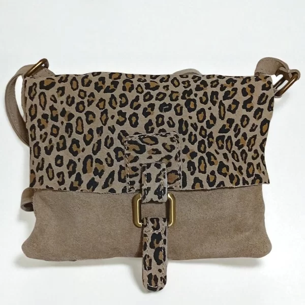 OEM ΤΣΑΝΤΑ ΧΙΑΣΤΗ ΜΠΕΖ ΣΟΥΕΤ ΜΕ LEOPARD ΚΑΠΑΚΙ