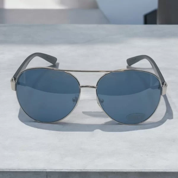 YIMEI ΓΥΑΛΙΑ ΗΛΙΟΥ ΣΕ ΣΤΥΛ AVIATOR ΑΣΗΜΙ ΜΕ ΜΠΛΕ ΦΑΚΟ