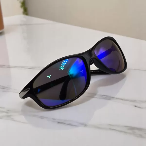 DASOON VISION ΓΥΑΛΙΑ ΗΛΙΟΥ SPORT STYLE ΜΑΥΡΟ ΜΕ ΚΑΘΡΕΠΤΗ ΜΩΒ ΦΑΚΟ