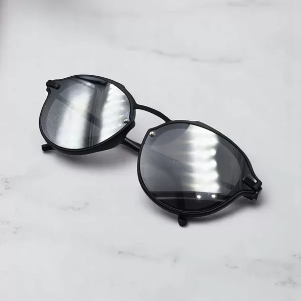 DASOON VISION ΓΥΑΛΙΑ ΗΛΙΟΥ CLUBMASTER STYLE ΜΑΥΡΟ ΜΕ ΚΑΘΡΕΠΤΗ ΑΣΗΜΙ ΦΑΚΟ