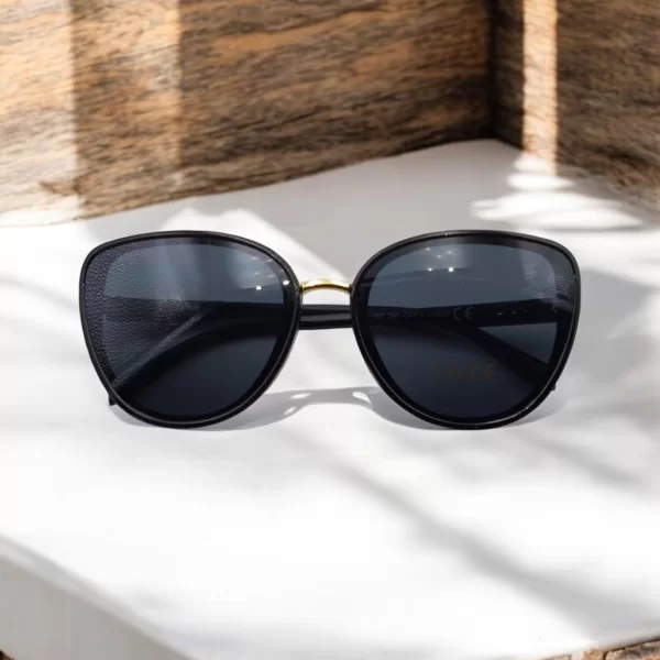 DASOON VISION ΓΥΑΛΙΑ ΗΛΙΟΥ ΣΤΥΛ RECTANGULAR ΜΑΥΡΟ ΚΑΙ ΧΡΥΣΗ ΛΕΠΤΟΜΕΡΕΙΑ ΣΤΟΥΣ ΒΡΑΧΙΟΝΕΣ ΜΕ ΓΚΡΙ ΦΑΚΟ