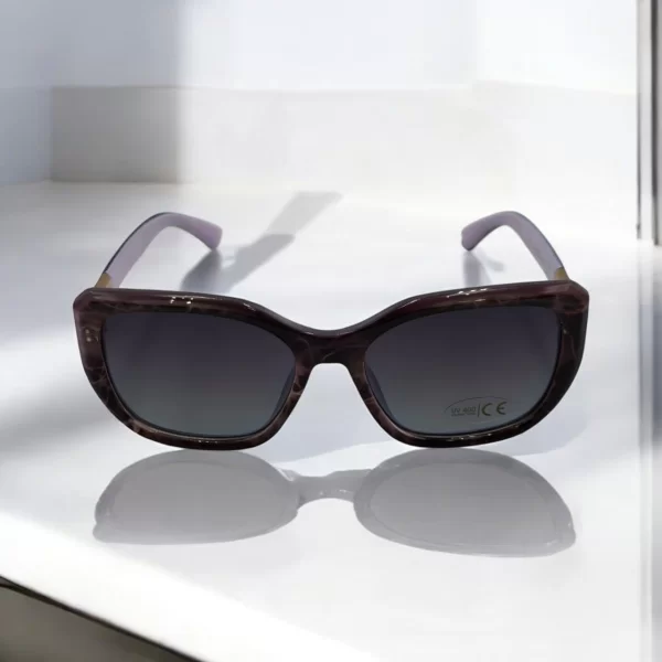 DASOON VISION ΓΥΑΛΙΑ ΗΛΙΟΥ ΣΤΥΛ BUTTERFLY ΚΑΦΕ ΜΩΒ ΜΕ ΧΡΥΣΗ ΛΕΠΤΟΜΕΡΕΙΑ ΚΑΙ ΓΚΡΙ ΦΑΚΟ