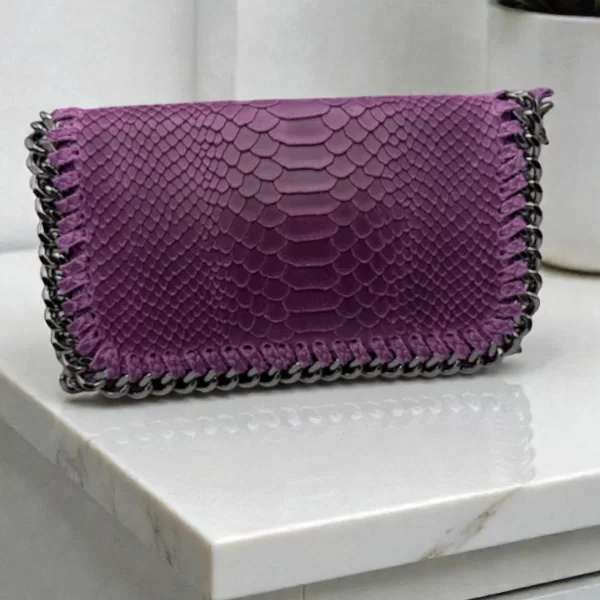 PAOLO BAGS ΓΥΝΑΙΚΕΙΟ ΔΕΡΜΑΤΙΝΟ ΤΣΑΝΤΑΚΙ ΜΩΒ