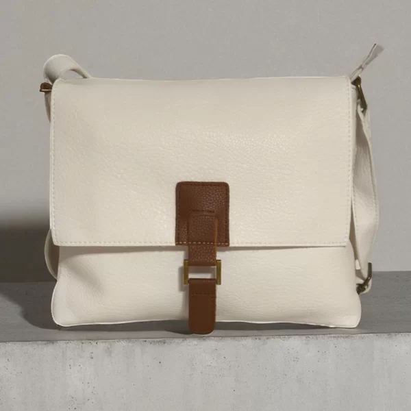 MAX FLY ΓΥΝΑΙΚΕΙΑ ΤΣΑΝΤΑ ΩΜΟΥ ΜΕ ΡΥΘΜΙΖΟΜΕΝΟ ΧΙΑΣΤΙ ΛΟΥΡΑΚΙ ΣΕ ΛΕΥΚΗ ΑΠΟΧΡΩΣΗ ΜΕ ΚΑΦΕ ΛΕΠΤΟΜΕΡΕΙΑ