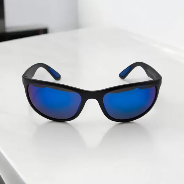 DASOON VISION ΓΥΑΛΙΑ ΗΛΙΟΥ POLARIZED WAYFARER STYLE ΜΑΥΡΟ ΜΑΤ ΜΕ ΜΠΛΕ ΚΑΘΡΕΠΤΗ ΦΑΚΟ