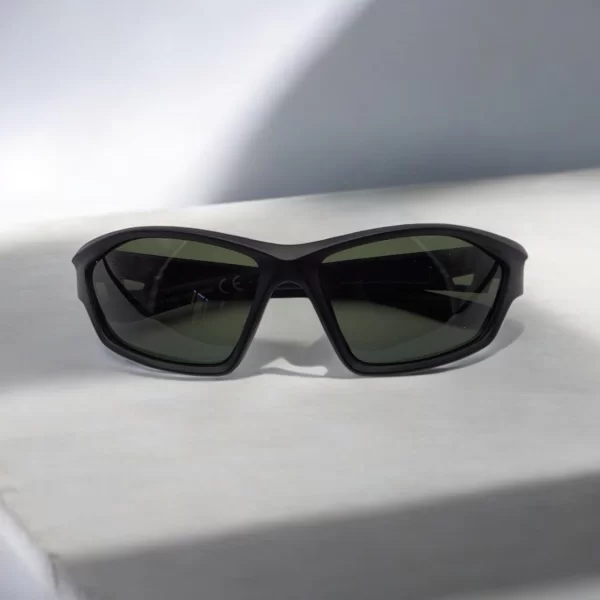DASOON VISION ΓΥΑΛΙΑ ΗΛΙΟΥ POLARIZED SPORT STYLE ΜΑΥΡΟ ΜΑΤ ΜΕ ΠΡΑΣΙΝΟ ΦΑΚΟ