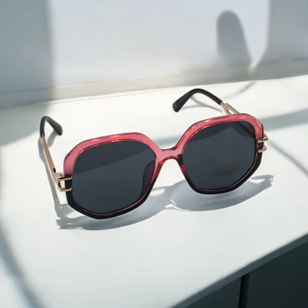 DASOON VISION ΓΥΑΛΙΑ ΗΛΙΟΥ ΣΤΥΛ RECTANGULAR ΡΟΖ ΜΕ ΓΚΡΙ ΦΑΚΟ