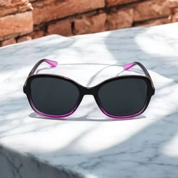 DASOON VISION ΓΥΑΛΙΑ ΗΛΙΟΥ ΣΤΥΛ RECTANGULAR ΜΑΥΡΟ ΜΕ ΡΟΖ ΚΑΙ ΓΚΡΙ ΦΑΚΟ