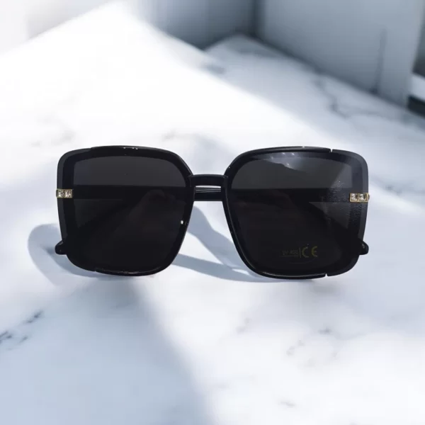 DASOON VISION ΓΥΑΛΙΑ ΗΛΙΟΥ ΤΕΤΡΑΓΩΝΑ ΜΕ ΖΙΡΓΚΟΝ ΣΤΟΥΣ ΒΡΑΧΙΟΝΕΣ ΜΑΥΡΟ ΜΕ ΜΑΥΡΟ ΦΑΚΟ