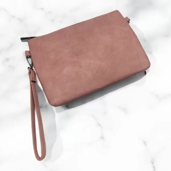 PAOLO BAGS ΓΥΝΑΙΚΕΙΑ ΤΣΑΝΤΑ ΦΑΚΕΛΟΣ ΡΟΖ ΜΕ ΑΠΟΣΠΩΜΕΝΟ ΛΟΥΡΑΚΙ