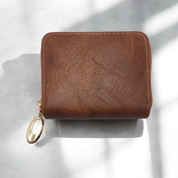 ANGEL COLLECTION ΓΥΝΑΙΚΕΙΟ ΠΟΡΤΟΦΟΛΙ ΤΑΜΠΑ ΜΕ ΧΡΥΣΟ ΦΕΡΜΟΥΑΡ ΑΠΌ ΤΕΧΝΟΔΕΡΜΑ