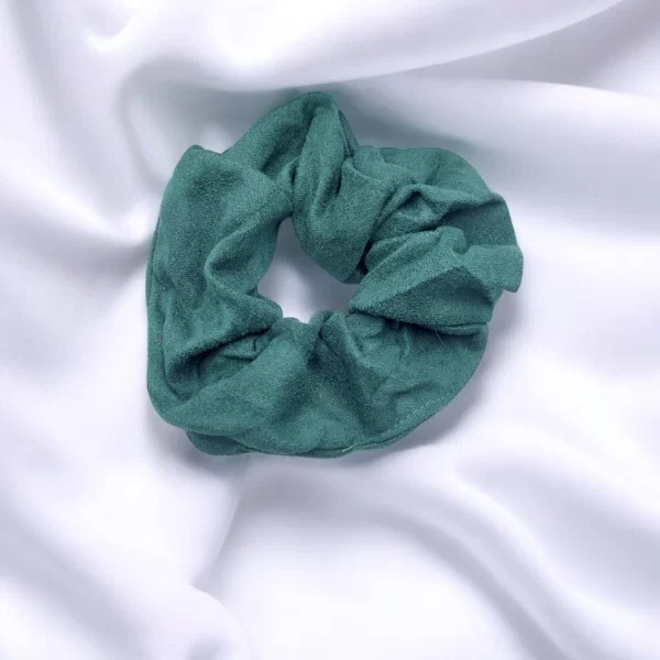 OEM ΛΑΣΤΙΧΑΚΙ ΜΑΛΛΙΩΝ SCRUNCHIE ΜΟΝΟΧΡΩΜΟ ΠΡΑΣΙΝΟ ΜΑΛΑΚΟ ΥΦΑΣΜΑ