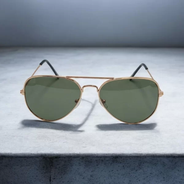 DASOON VISION ΓΥΑΛΙΑ ΗΛΙΟΥ POLARIZED ΣΕ ΣΤΥΛ AVIATOR ΧΡΥΣΟ ΜΕΤΑΛΛΙΚΟ ΣΚΕΛΕΤΟ ΜΕ ΠΡΑΣΙΝΟ ΦΑΚΟ