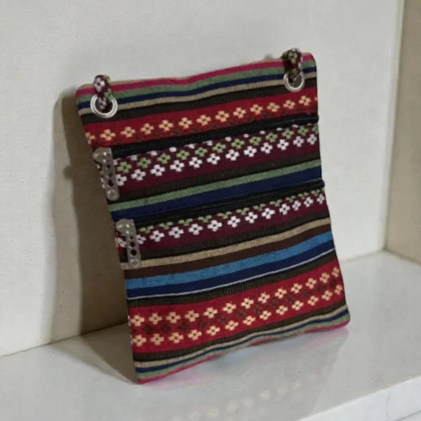 HONESTY ΓΥΝΑΙΚΕΙΑ ΤΣΑΝΤΑ ΧΙΑΣΤΙ BOHO ΥΦΑΣΜΑΤΙΝΗ ΚΟΚΚΙΝΗ