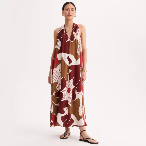 Anne Weyburn Μακρύ φόρεμα με V λαιμόκοψη