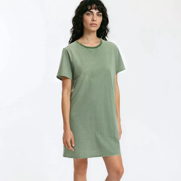 La Redoute Collections Νυχτικό από βαμβακερή φανέλα με λεπτές ρίγες