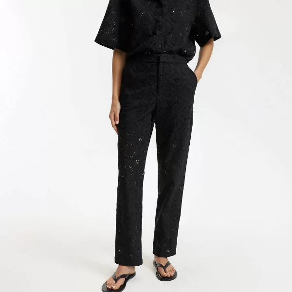 La Redoute Collections Ίσιο παντελόνι με αγγλική δαντέλα