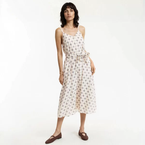 La Redoute Collections Μίντι φόρεμα με λεπτές τιράντες