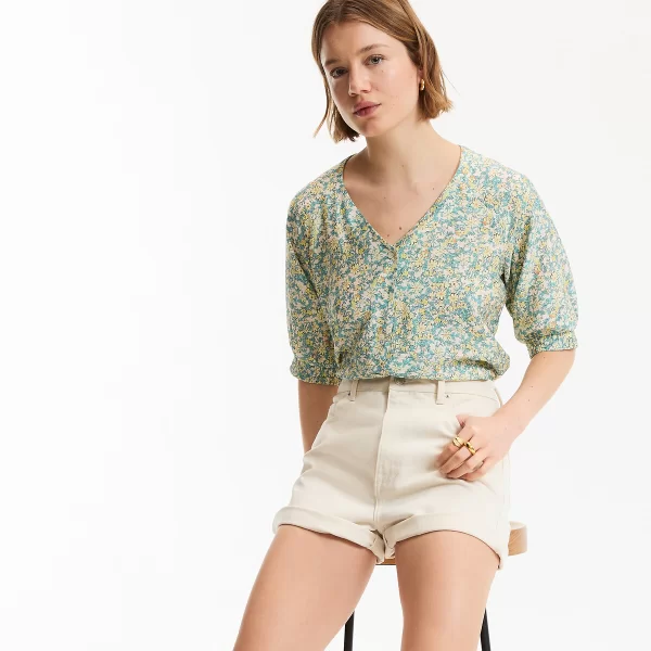 La Redoute Collections Μπλούζα με V λαιμόκοψη