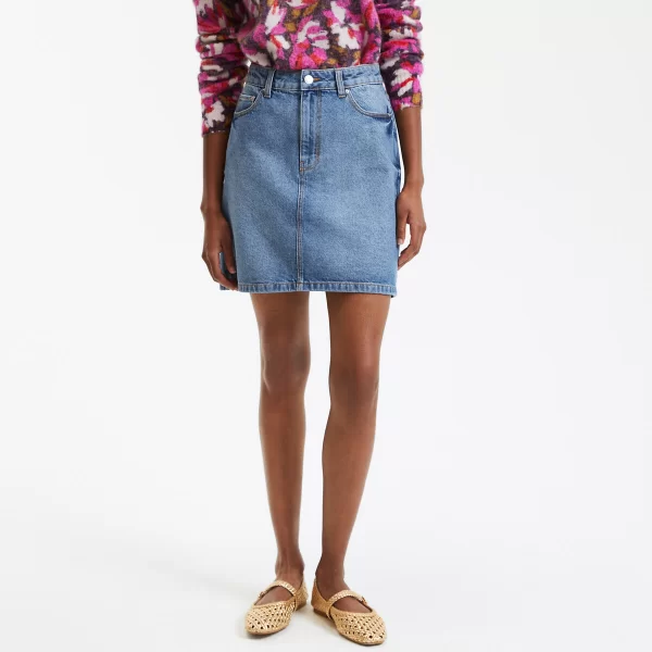 La Redoute Collections Κοντή φούστα από ντένιμ