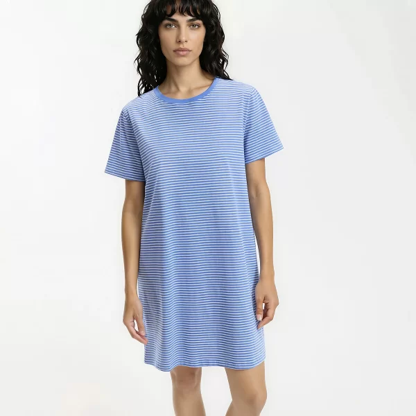 La Redoute Collections Νυχτικό από βαμβακερή φανέλα με λεπτές ρίγες