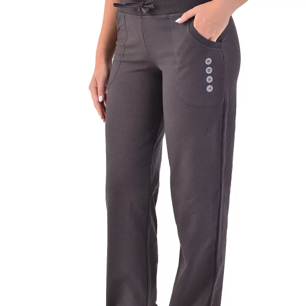 Body Style Γυναικείο παντελόνι φόρμας ίσια γραμμή σε γκρι μολυβί χρώμα