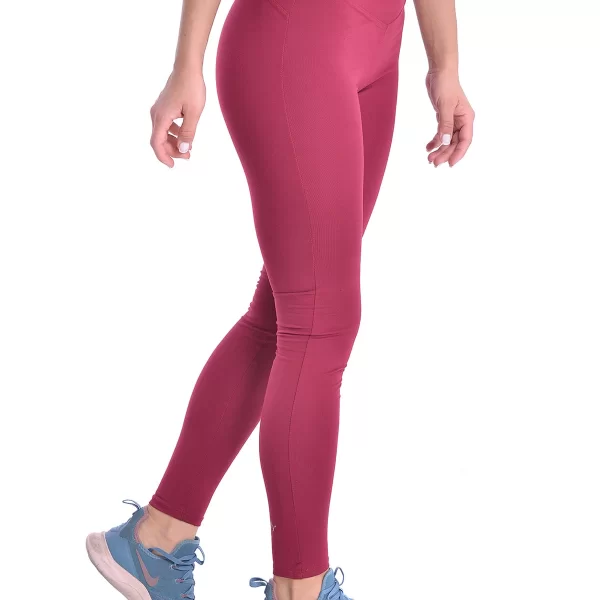 SIXTY DEGREES Γυναικείο κολάν push up σε μπορντώ χρώμα