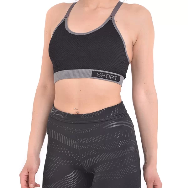 Vactive Γυναικείο αθλητικό μπουστάκι σε μαύρο χρώμα