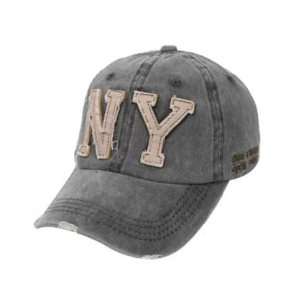 Vactive Καπέλο Jockey πετροπλυμένο NY σε χακί χρώμα