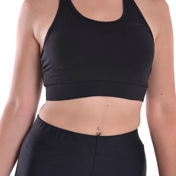 Vactive Γυναικείο αθλητικό μπουστάκι dry run σε μαύρο χρώμα