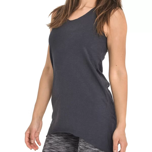 SIXTY DEGREES Γυναικείο αμάνικο μπλουζάκι σε γκρι χρώμα