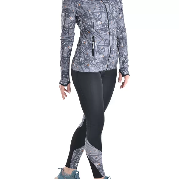 Vactive Γυναικείο σετ ζακέτα και κολάν με σχέδιο