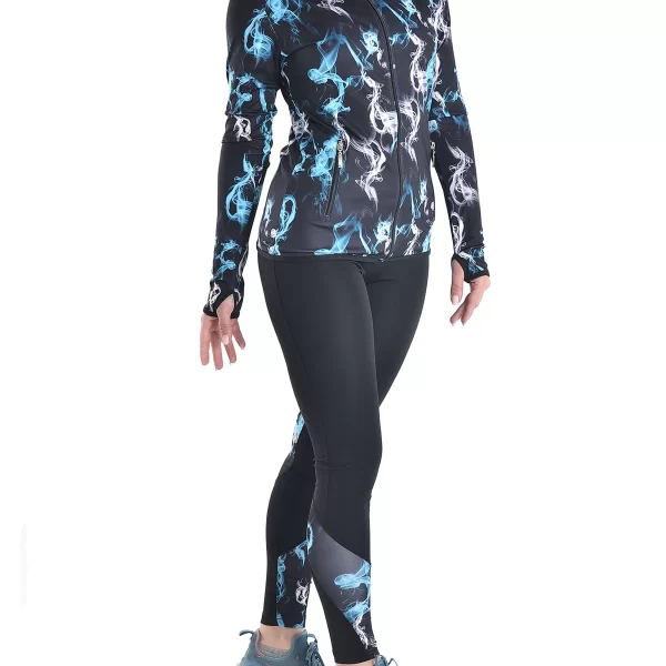 Vactive Γυναικείο σετ ζακέτα και κολάν με σχέδιο