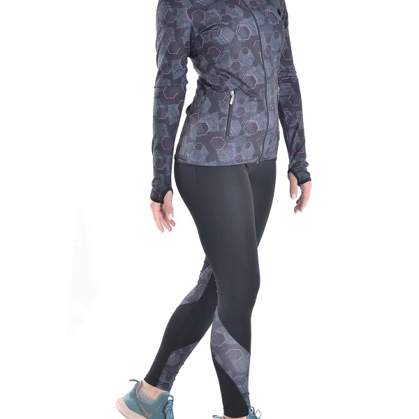 Vactive Γυναικείο σετ ζακέτα και κολάν με σχέδιο