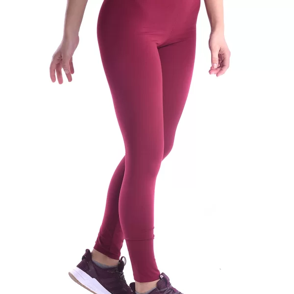 SIXTY DEGREES Γυναικείο αθλητικό κολάν dry fit σε μπορντώ χρώμα