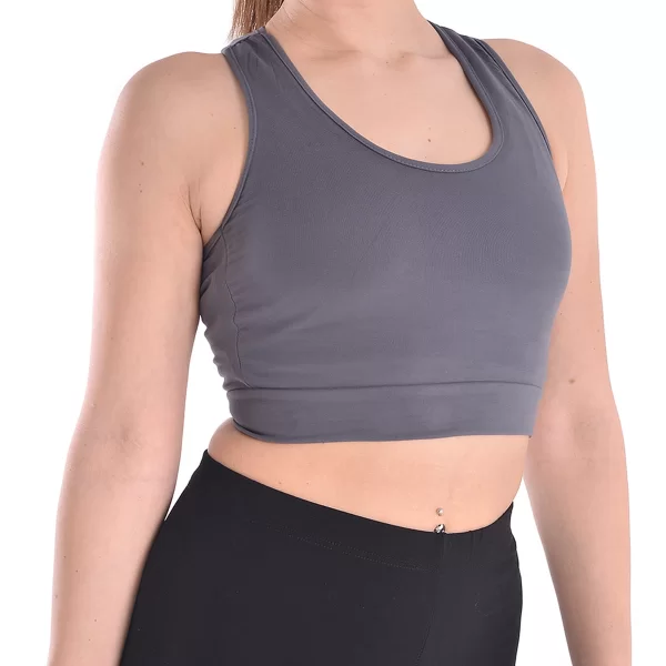 SIXTY DEGREES Γυναικείο αθλητικό dry fit μπουστάκι σε γκρι χρώμα