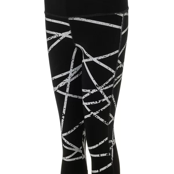 Body Style Γυναικείο κάπρι σε μαύρο χρώμα με σχέδιο γραμμές