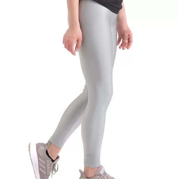 SIXTY DEGREES Γυναικείο αθλητικό κολάν gloss and shiny σε χρώμα μέντας