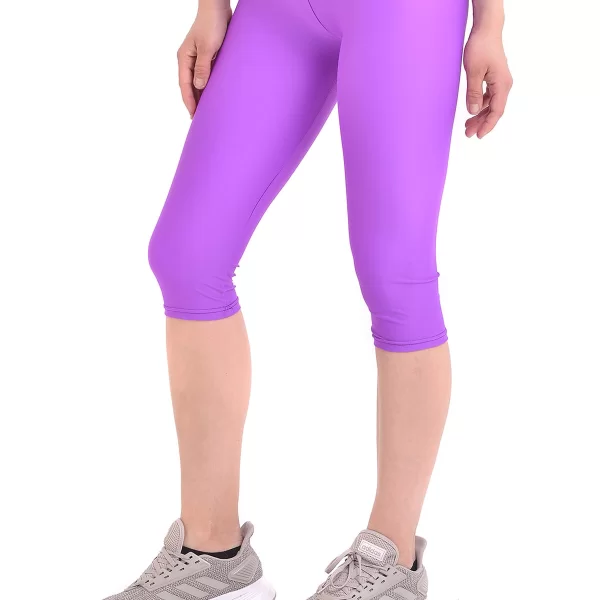 SIXTY DEGREES Γυναικείο αθλητικό κάπρι mat metallic σε μωβ χρώμα